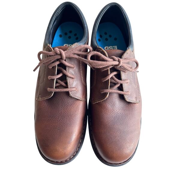 Timberland PRO Oxford Work Shoe Gladstone Mens 14 M Brown Leather Steel Toe SD - Picture 5 of 11